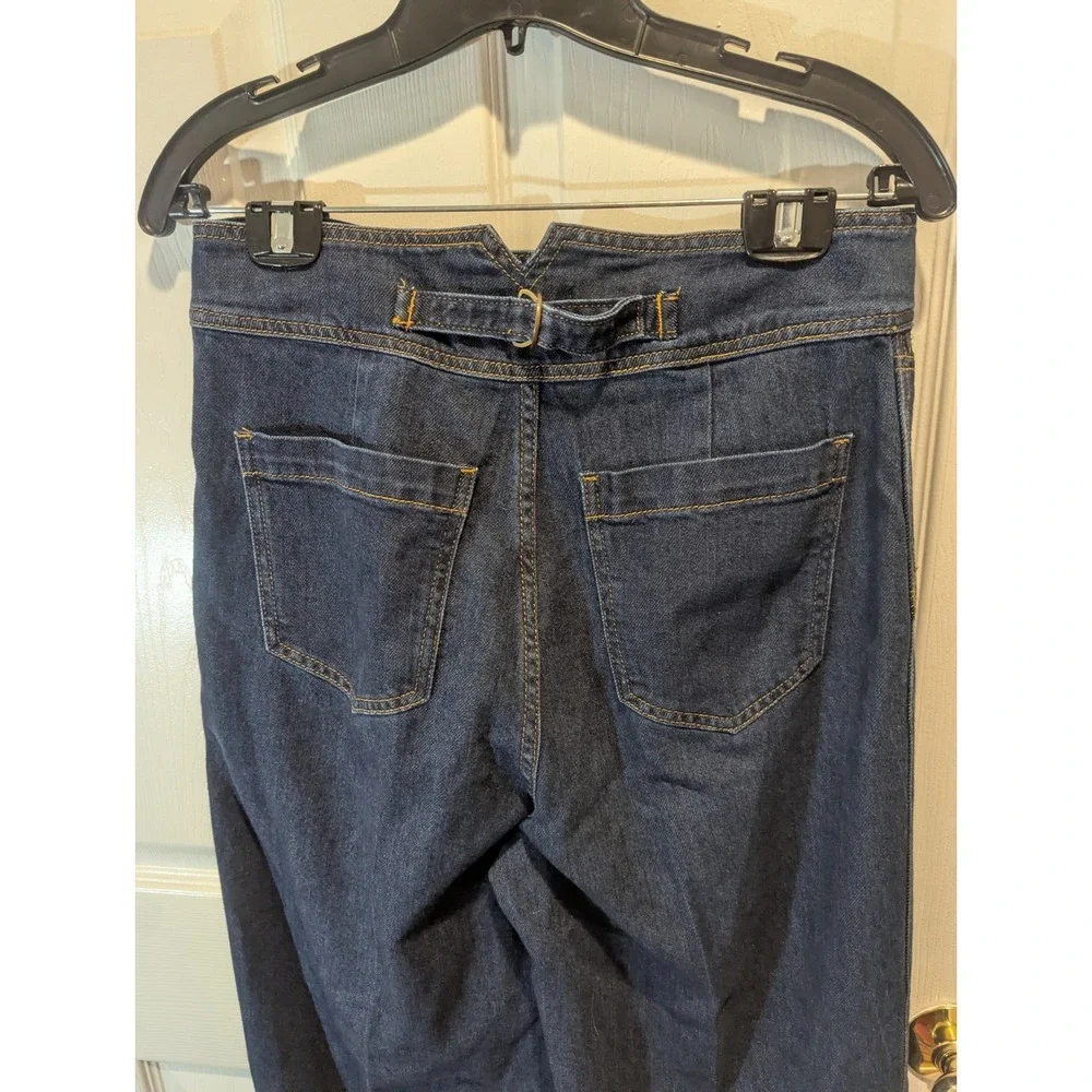 Y2K High Rise Wide Leg Jeans Dark Wash House of Harlow 1960 Women's 28